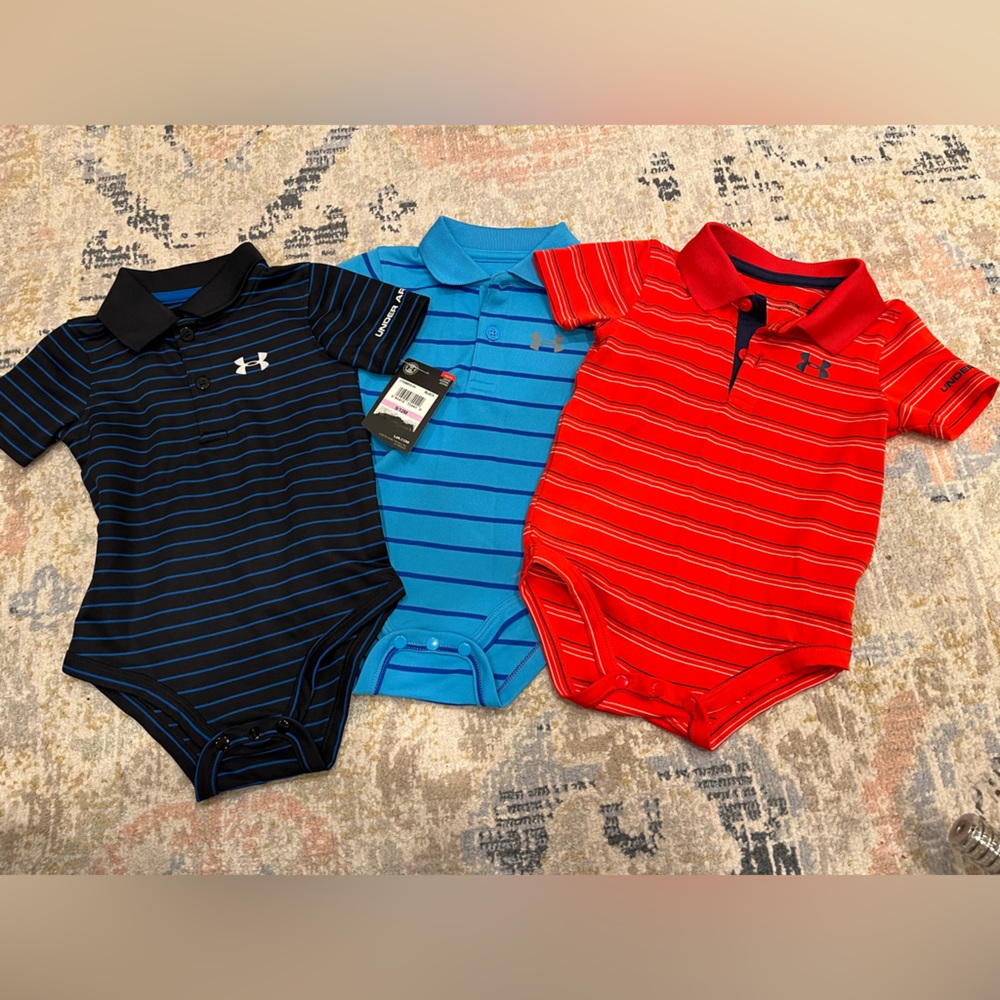 Three Under Armour Golf Onsies